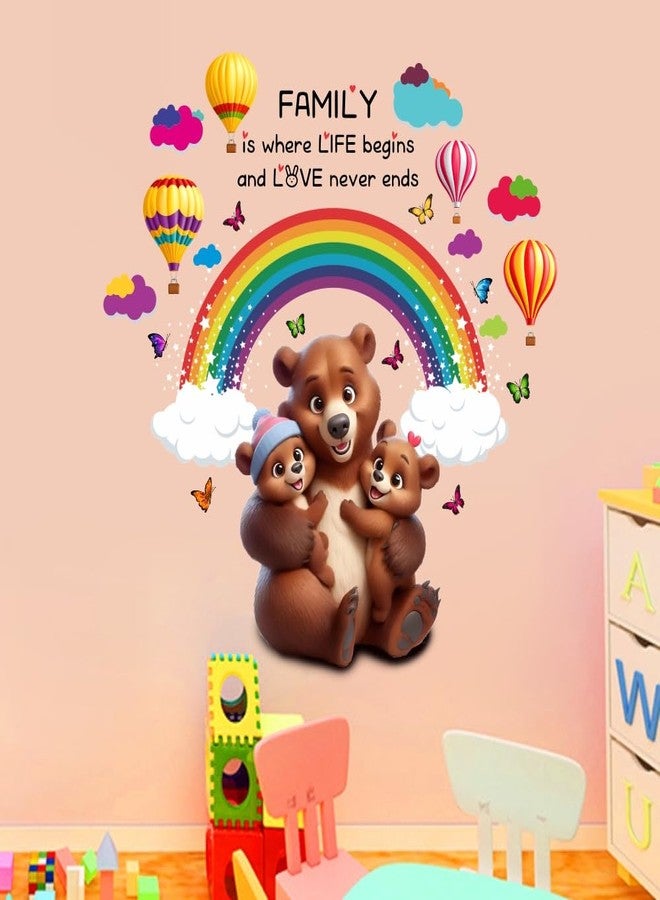 DivineDesigns ملصق حائط من تصميمات ديفاين ديزاينز: حب الباندا للعائلة لا ينتهي - Image 2